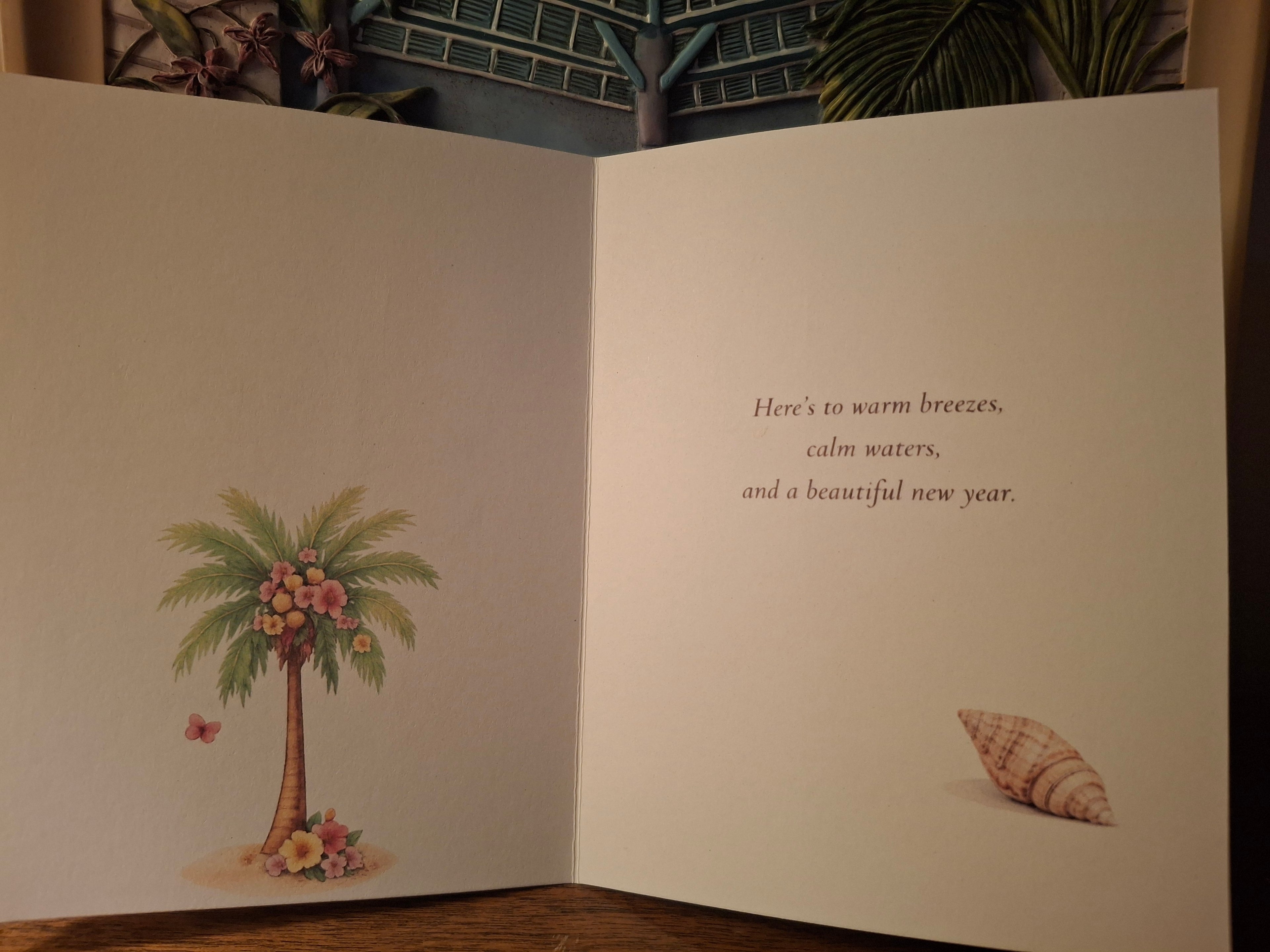 Warm Breezes & New Beginnings – New Year Greeting Cards (5 Pack)